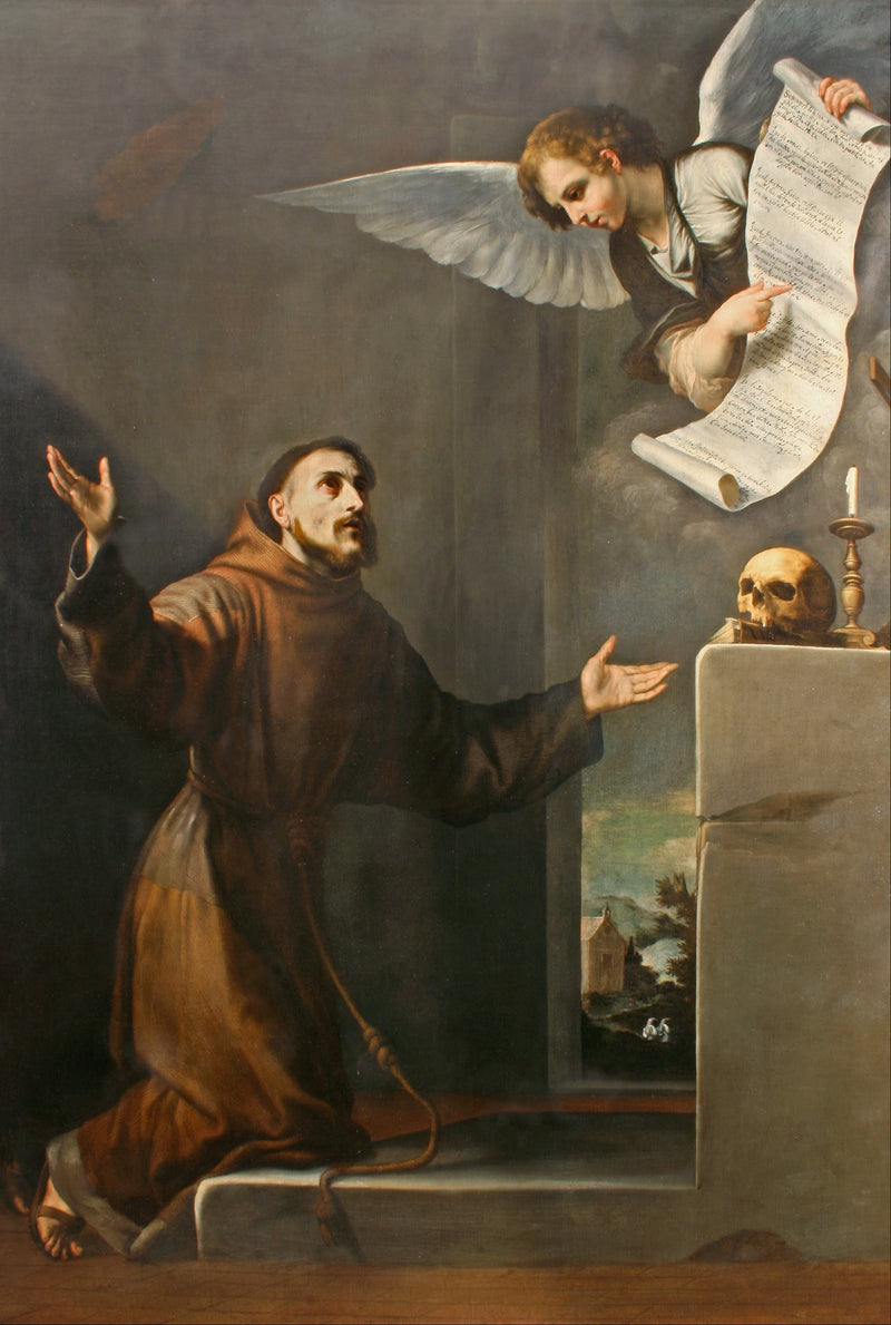 San Francesco riceve i sette privilegi dell'Angelo - Jusepe de Ribera