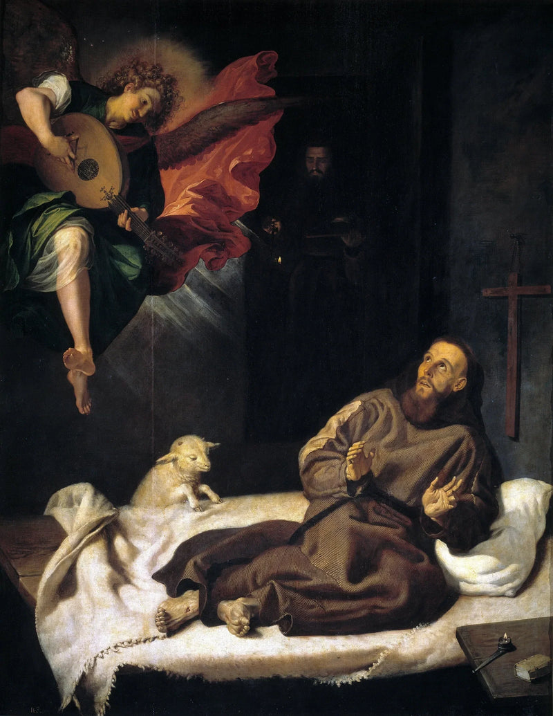 San Francesco confortato da un angelo - Francisco Ribalta