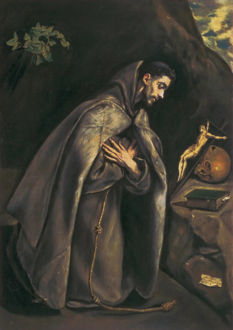 San Francesco venerando la Croce - El Greco