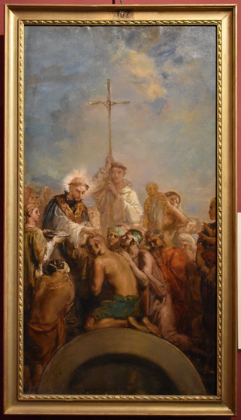 San Francesco Saverio battezza gli indiani - Théodore Chassériau