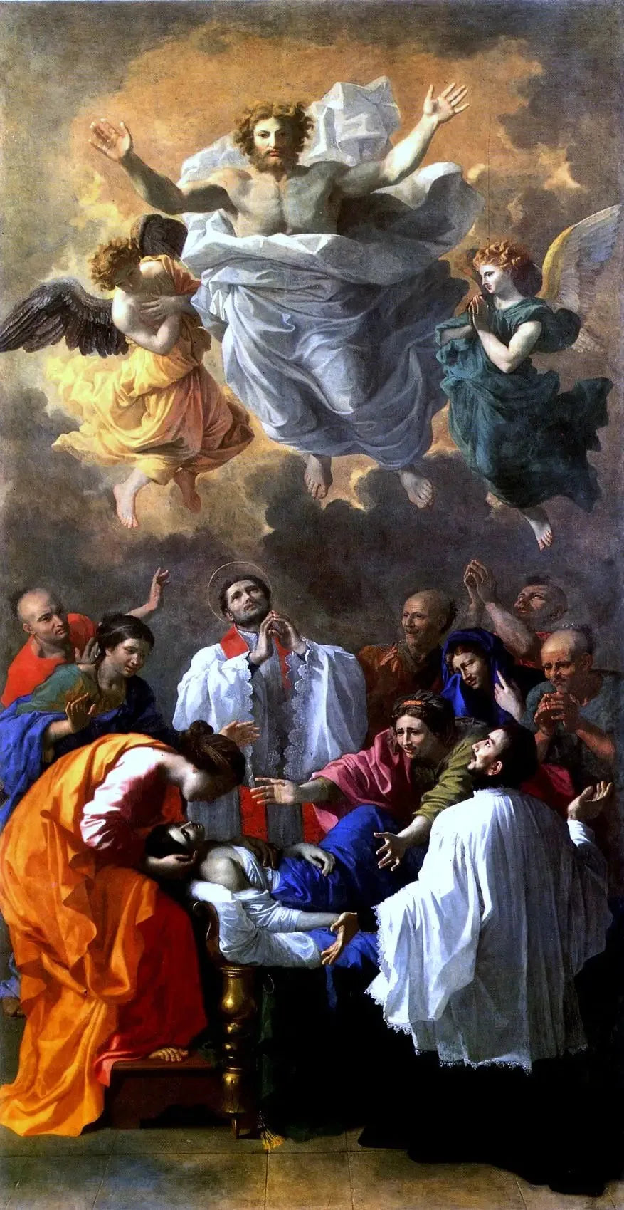 San Francesco Saverio che ridona vita alla figlia di un abitante di Cangoxima, in Giappone - Nicolas Poussin