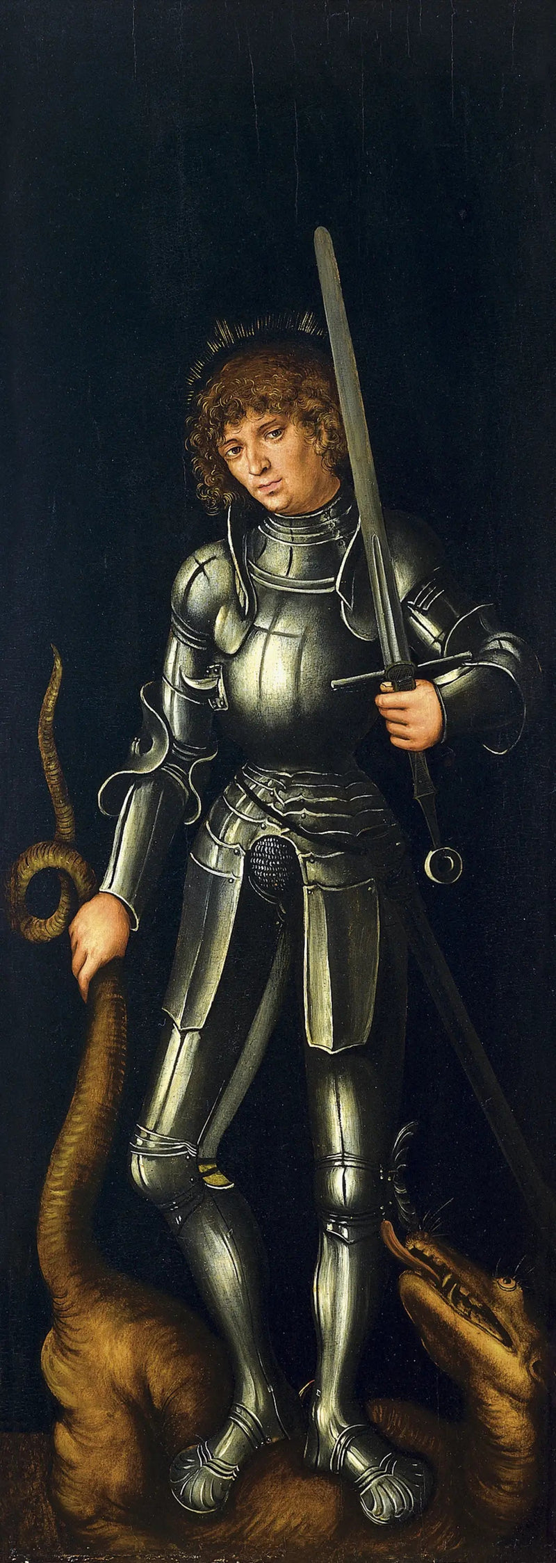 San Giorgio (ala esterna destra) - Lucas Cranach il Vecchio