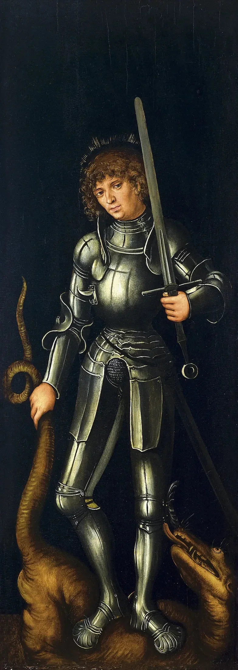 San Giorgio (ala esterna destra) - Lucas Cranach il Vecchio