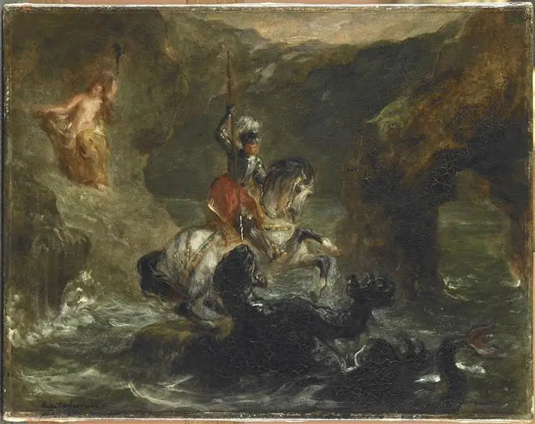 San Giorgio che combatte il drago - Eugène Delacroix
