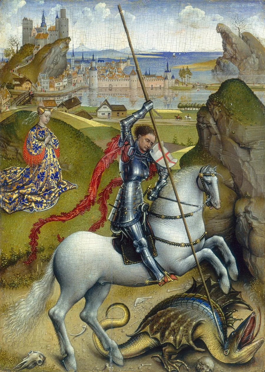 San Giorgio che sconfigge il drago - Rogier van der Weyden