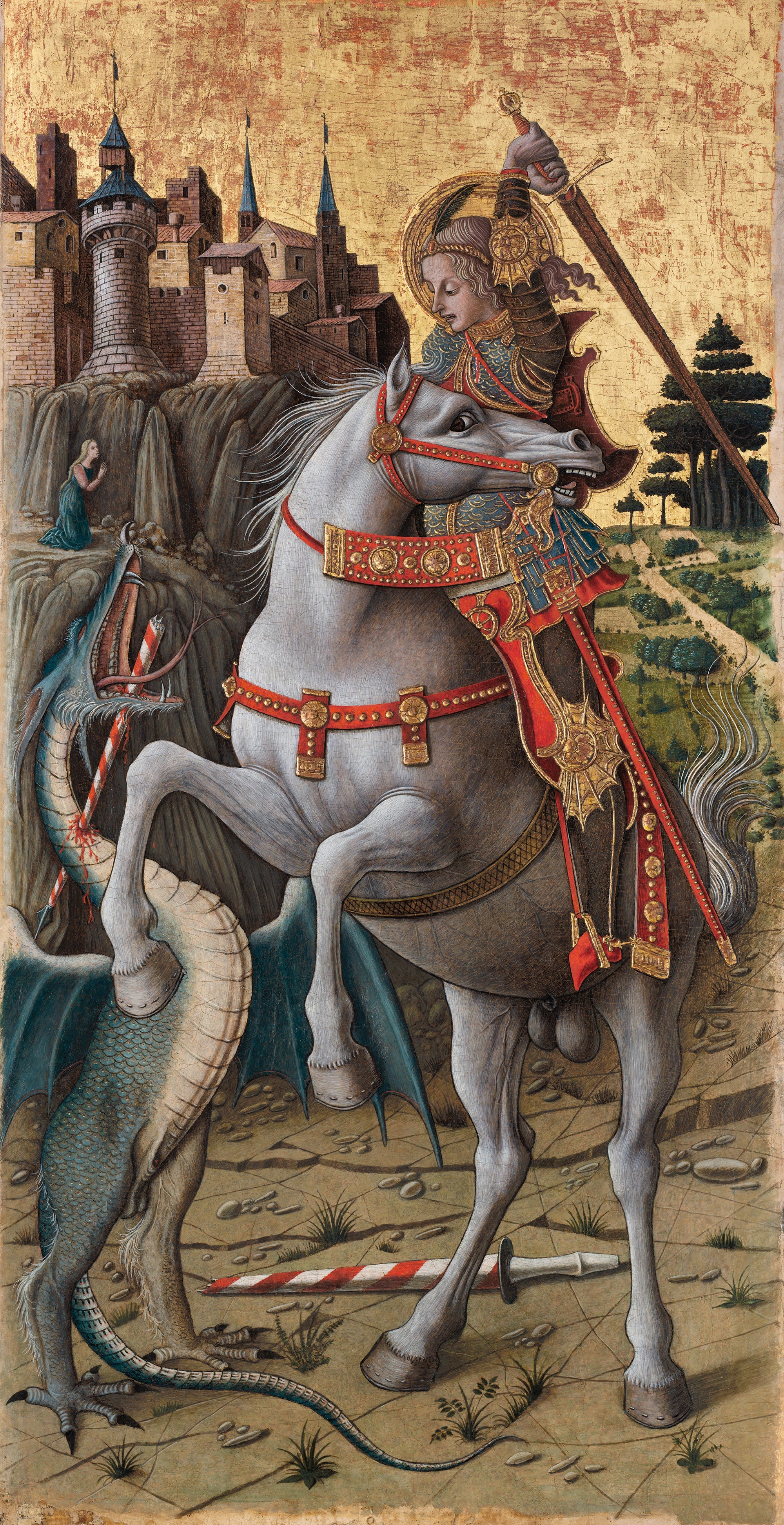Saint Georges tuant le dragon - Carlo Crivelli - Alpha Reproduction