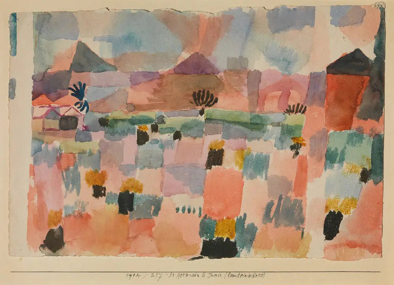 Saint-Germain vicino a Tunisi (nell'entroterra) - Paul Klee