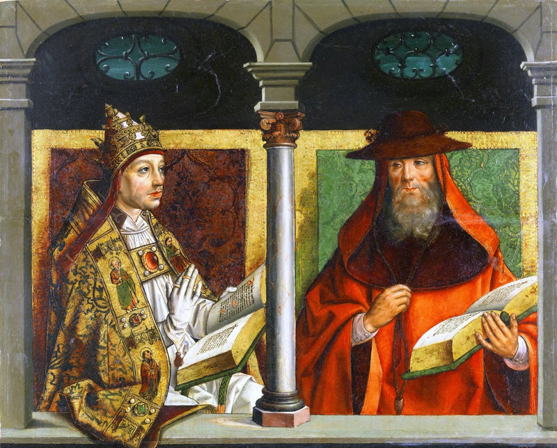 San Gregorio Magno e San Gerolamo - Pedro Berruguete