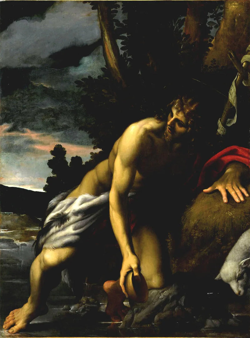 San Giovanni Battista alla fonte - Ludovico Carracci