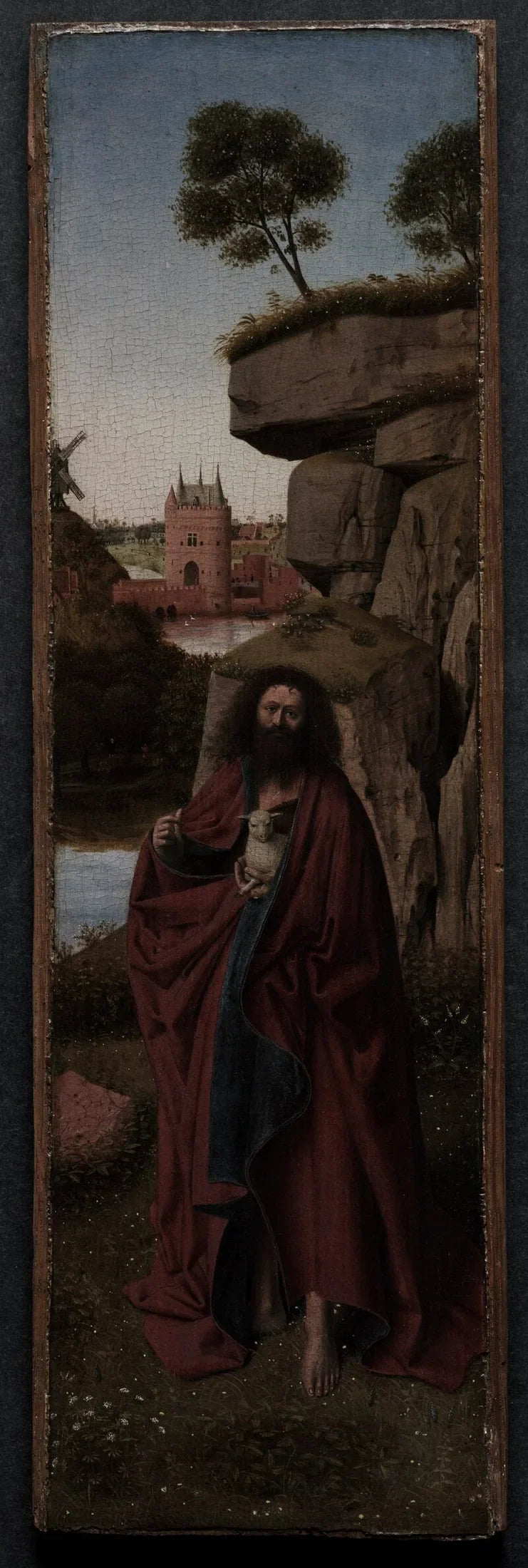 San Giovanni Battista in un paesaggio - Petrus Christus