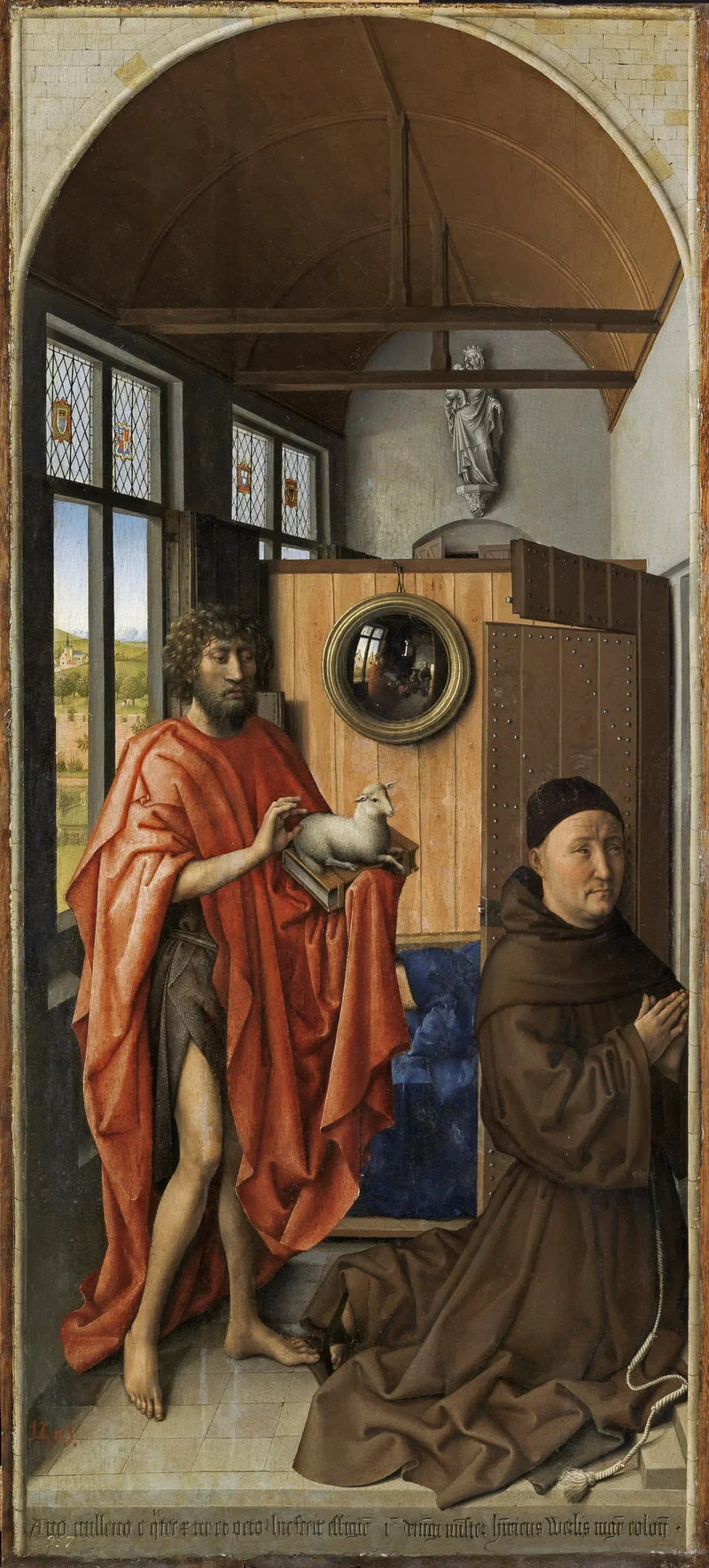 San Giovanni Battista e il maestro francescano Henri de Werl - Robert Campin