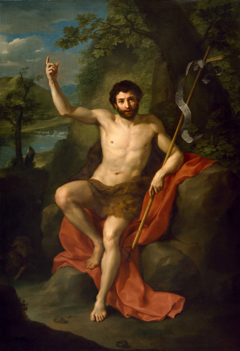San Giovanni Battista che predica nel deserto - Anton Raphael Mengs