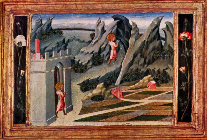San Giovanni Battista si ritira nel deserto - Giovanni di Paolo