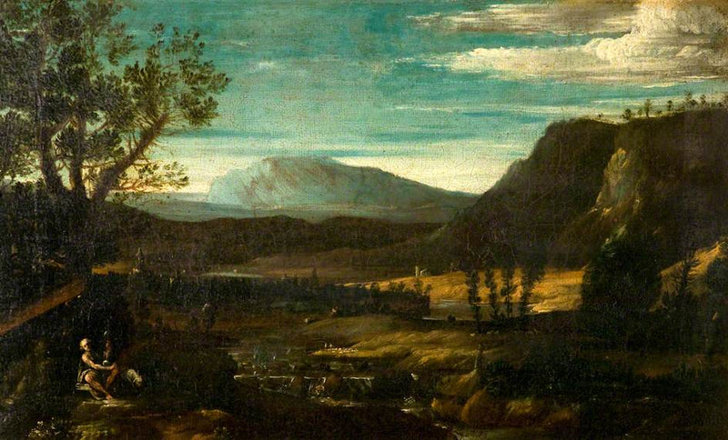 San Giovanni in un paesaggio montano - Domenichino
