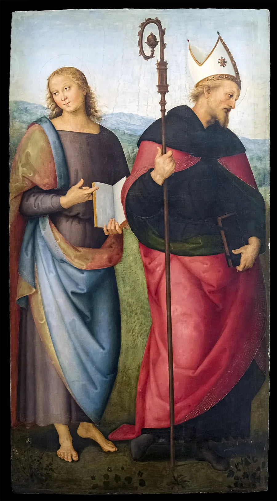 San Giovanni Evangelista e Sant'Agostino - Pietro Perugino