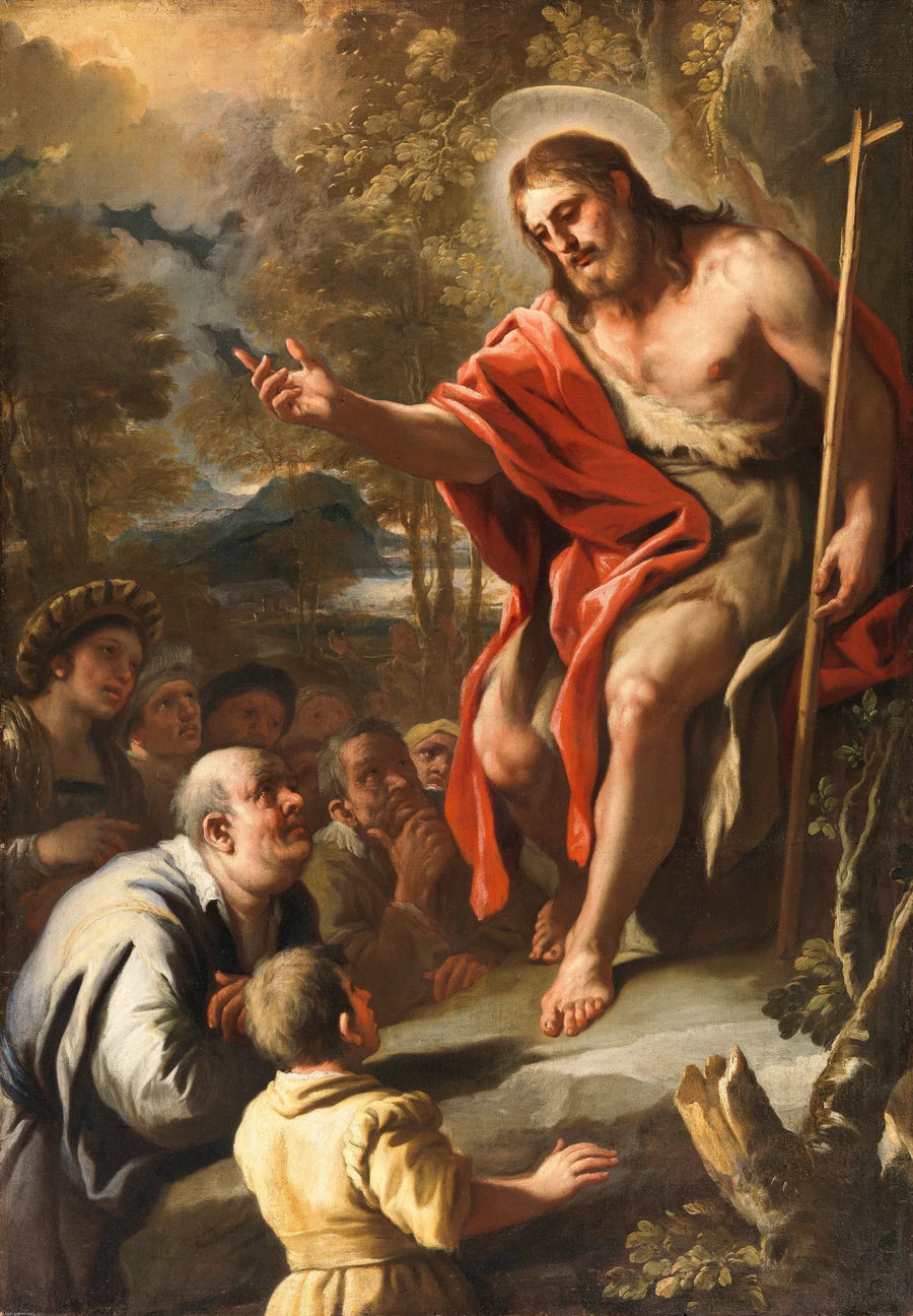 San Giovanni che predica nel deserto - Luca Giordano