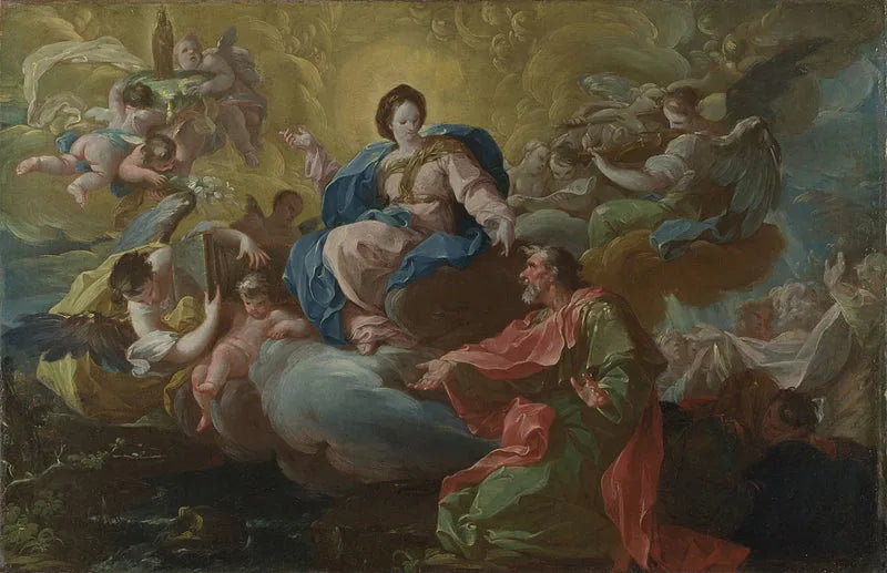 San Giovanni visitato dalla Vergine - Francisco Bayeu