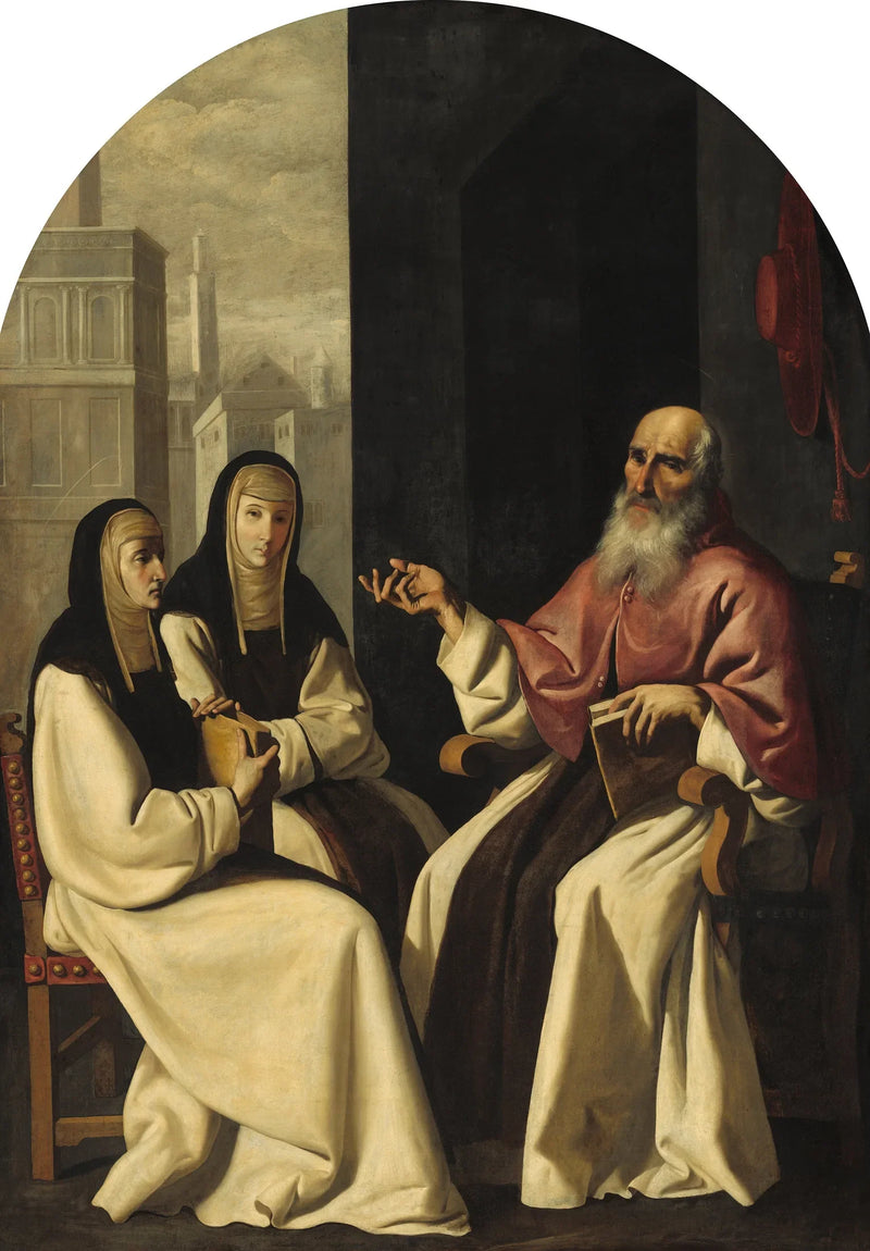 San Girolamo con Santa Paola e Santa Eustochio - Francisco de Zurbarán