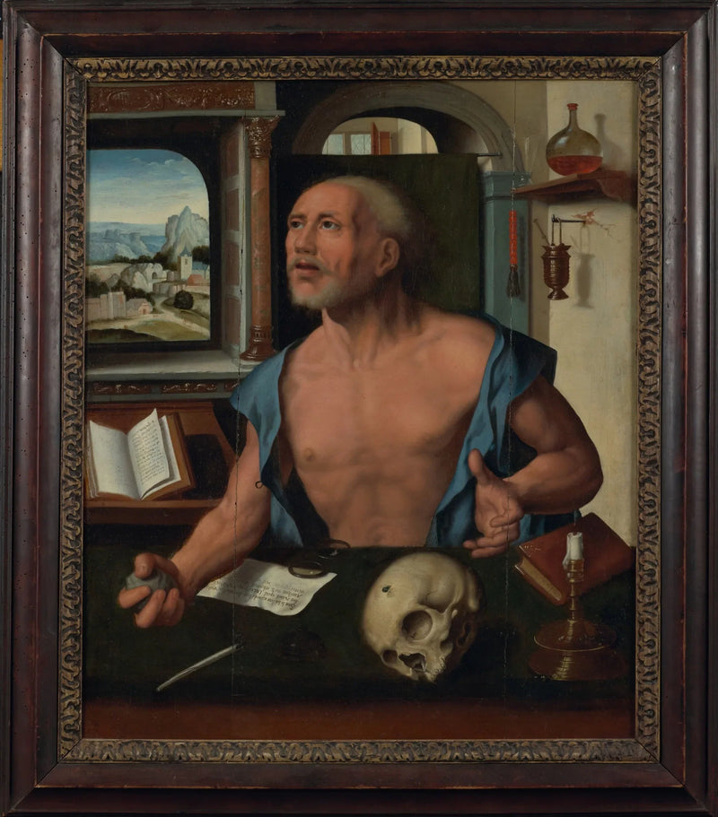 San Girolamo nella sua cella - Joos van Cleve