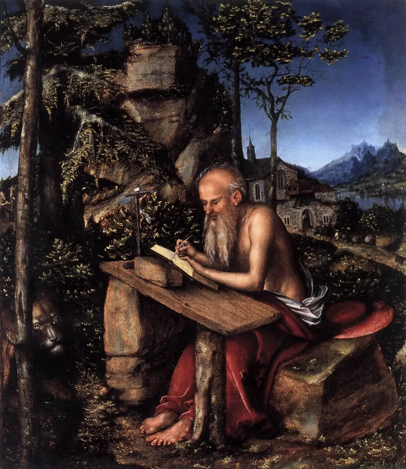 San Girolamo in un paesaggio - Lucas Cranach il Vecchio