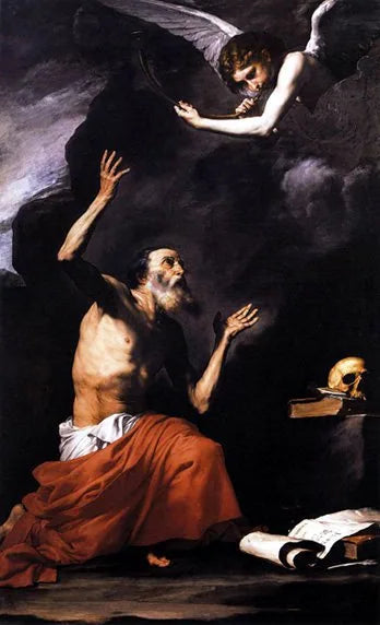 San Girolamo e l'Angelo del Giudizio - Jusepe de Ribera