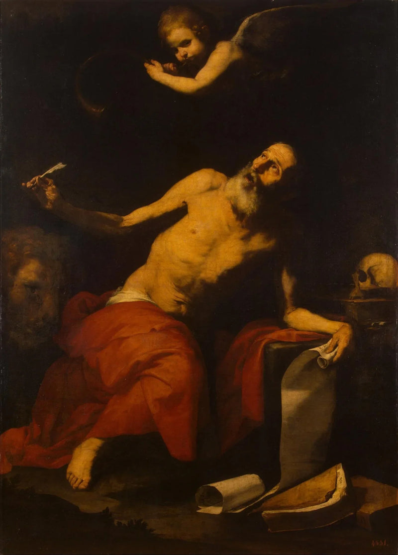 San Girolamo e l'Angelo - Jusepe de Ribera