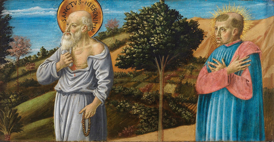 San Girolamo e il beato Bartolo Buompedoni di San Giminiano - Benozzo Gozzoli