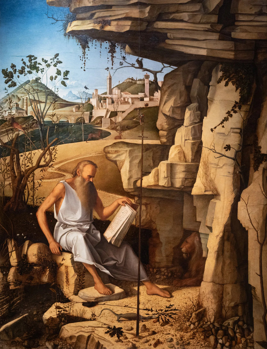 San Girolamo che legge nel deserto - Giovanni Bellini