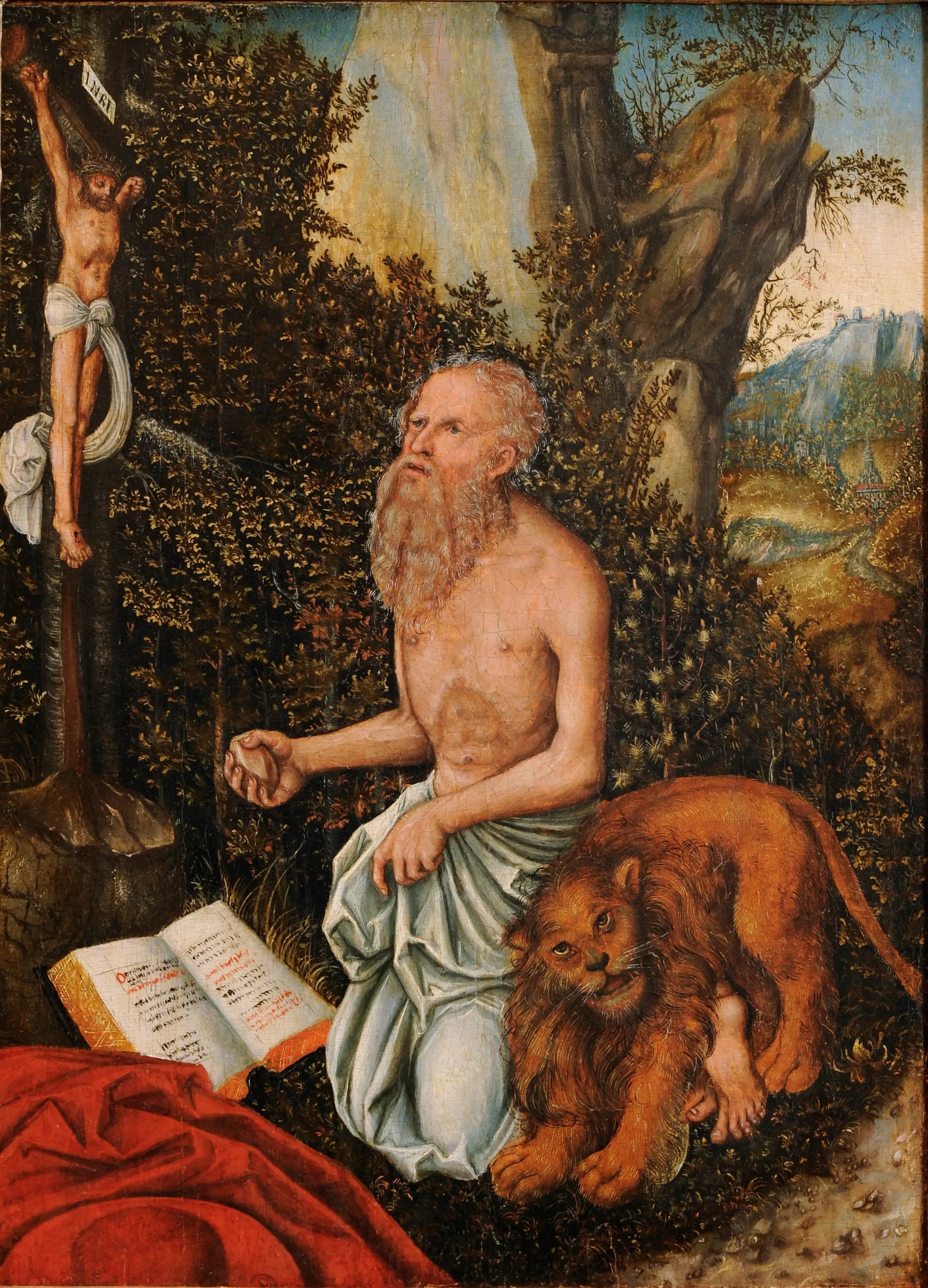 Saint-Jérôme - Lucas Cranach the Elder image 1 reproduction de peinture à l’huile