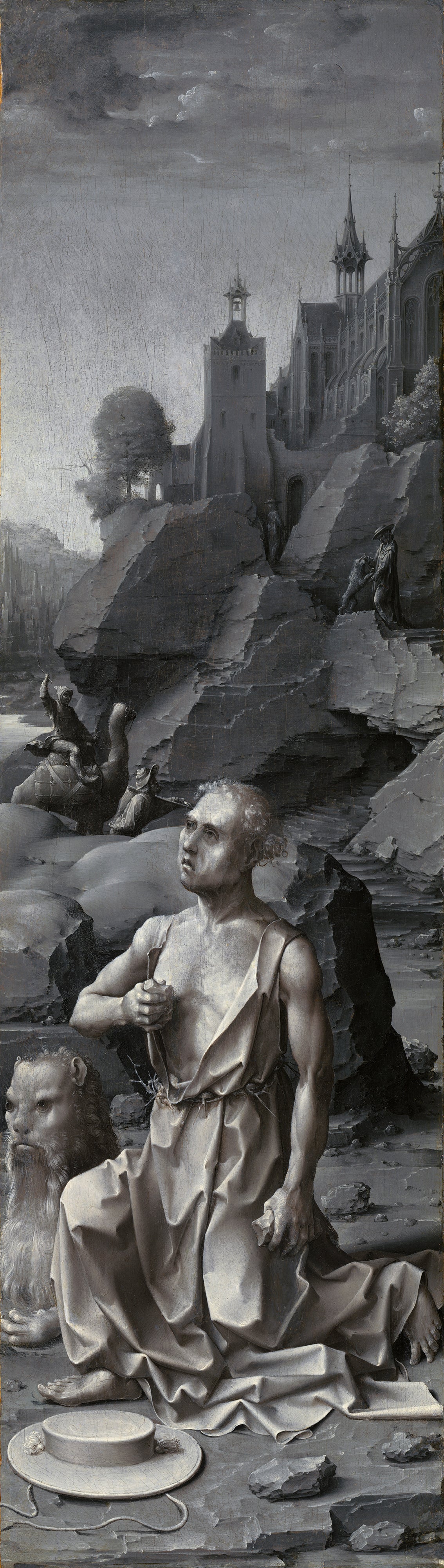 Saint Jérôme pénitent [panneau de droite] - Jan Gossaert - Alpha Reproduction