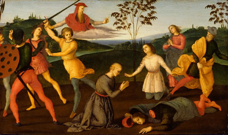 San Girolamo che punisce l'eretico Sabiniano - Raffaello Sanzio