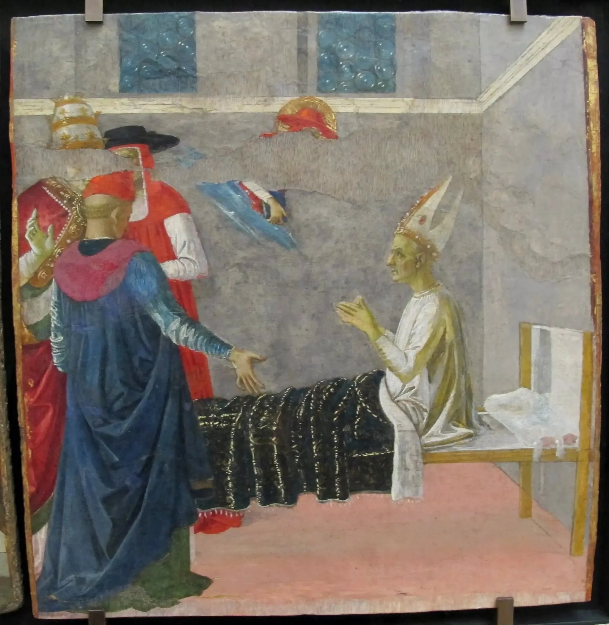 Saint Jérôme ressuscitant le cardinal Andrea - Pietro Perugino image 1 reproduction artisanale de tableau