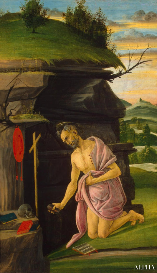 Saint Jerome - Sandro Botticelli - Reproductions de tableaux et peintures haut de gamme