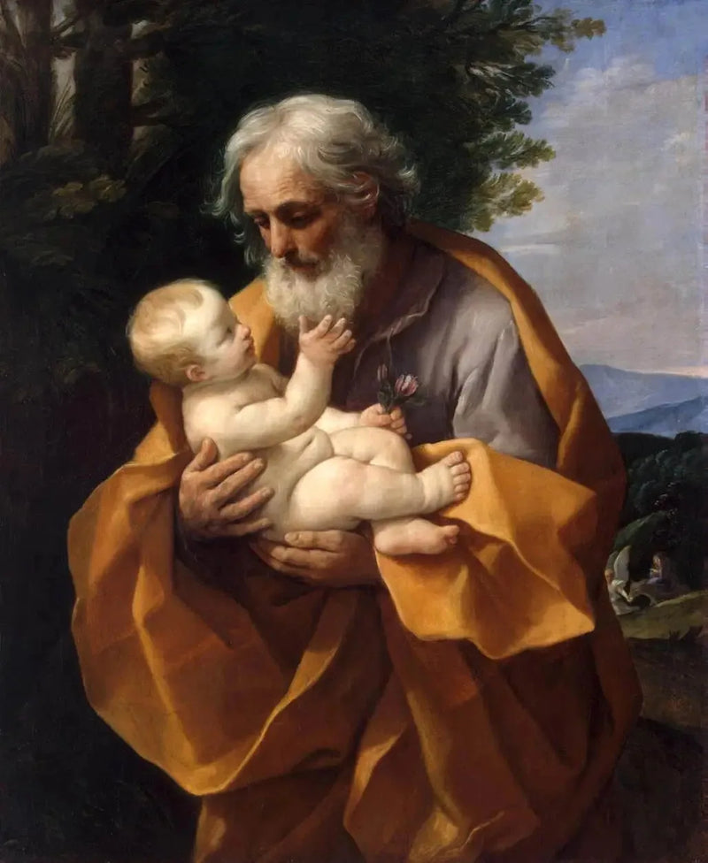 San Giuseppe con il Bambino Gesù tra le braccia - Guido Reni