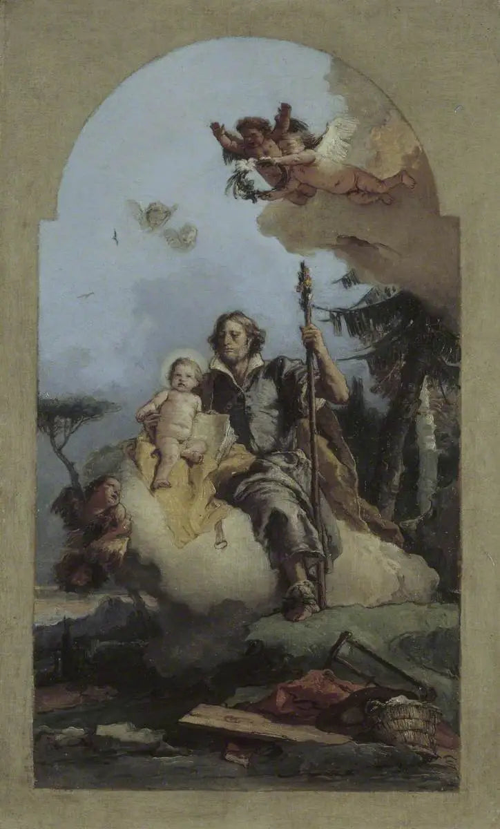 San Giuseppe con il Bambino Gesù - Giovanni Battista Tiepolo