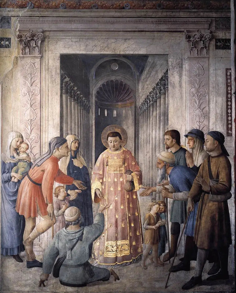San Lorenzo distribuisce l'elemosina - Fra Angelico