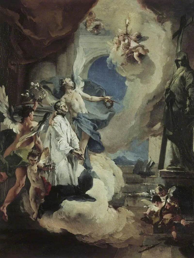 Saint Louis de Gonzague in gloria - Giovanni Battista Tiepolo