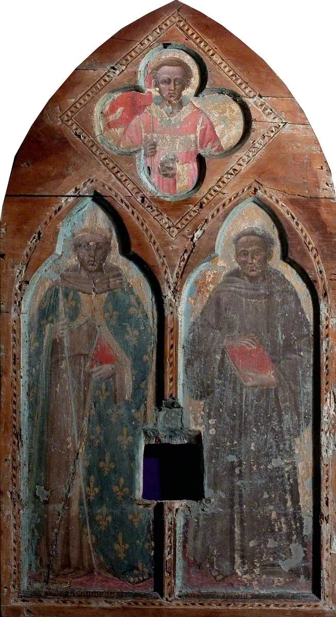 Saint Louis de Toulouse e san Antonio da Padova con san Stefano - Spinello Aretino