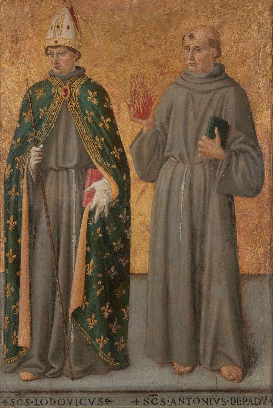 Saint Louis de Toulouse e Sant'Antonio da Padova - Cosimo Rosselli
