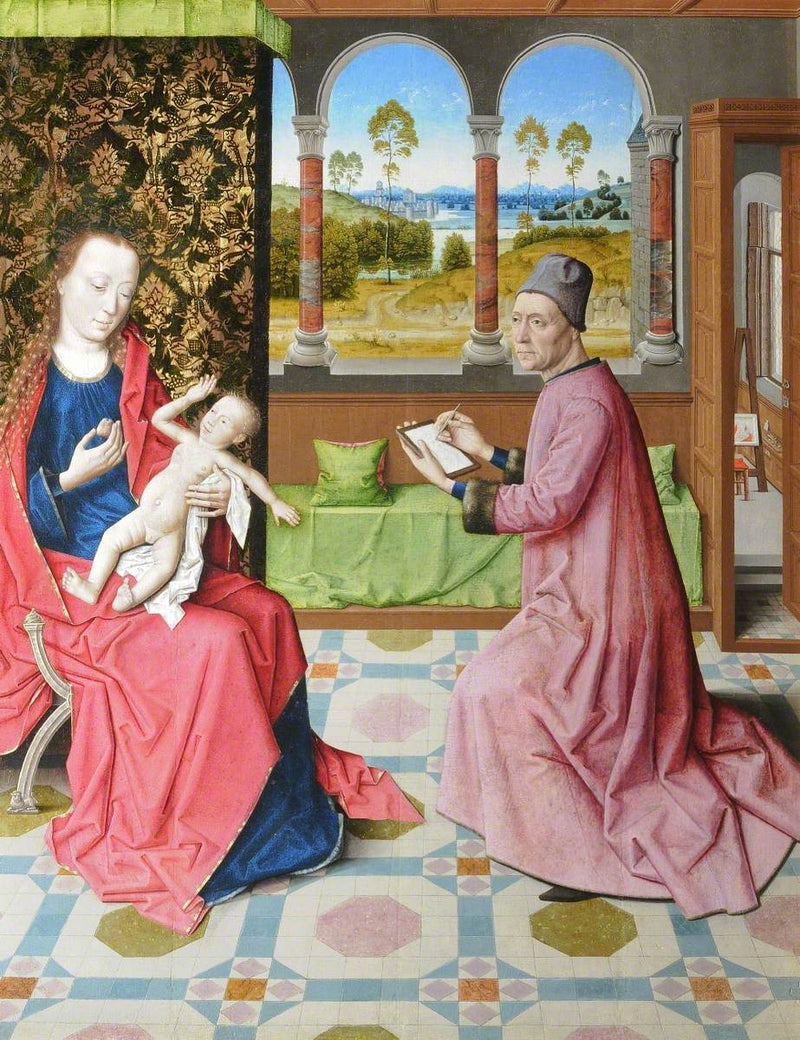 San Luca che illustra la Vergine - Dirk Bouts