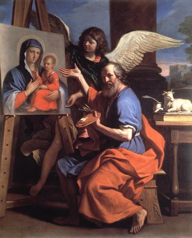 San Luca che mostra un quadro della Vergine - Guercino
