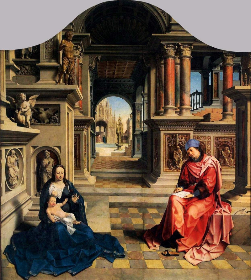 San Luca che dipinge la Vergine - Jan Gossaert