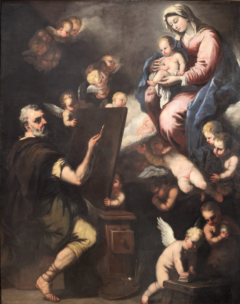 San Luca che dipinge la Vergine - Luca Giordano
