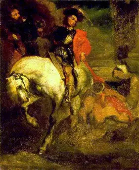 San Martino che condivide il suo mantello con un povero - Théodore Géricault