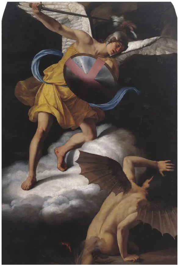 San Michele e il Diavolo - Orazio Gentileschi