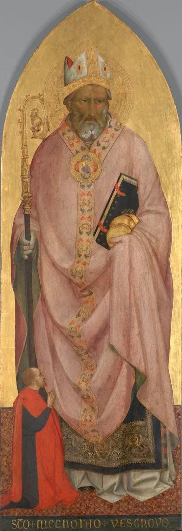 San Nicola di Bari con un donatore - Agnolo Gaddi