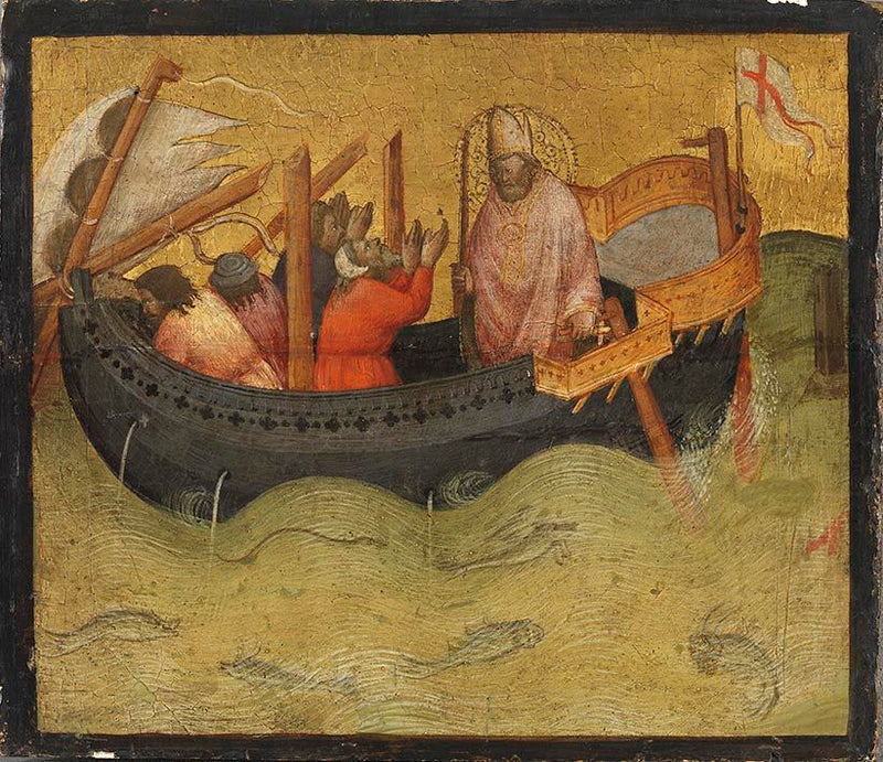 San Nicola e la tempesta - Agnolo Gaddi