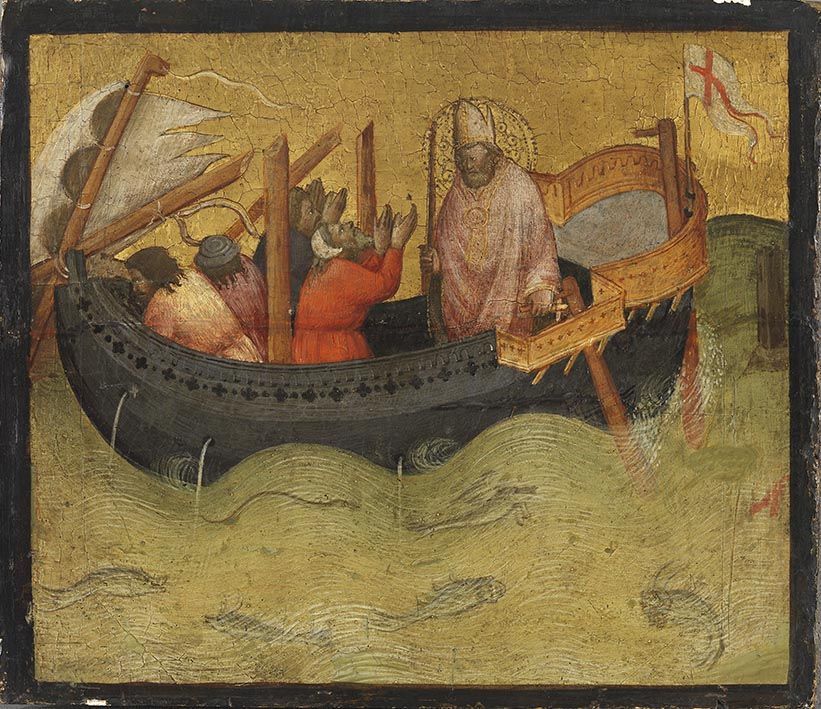 San Nicola e la tempesta - Agnolo Gaddi