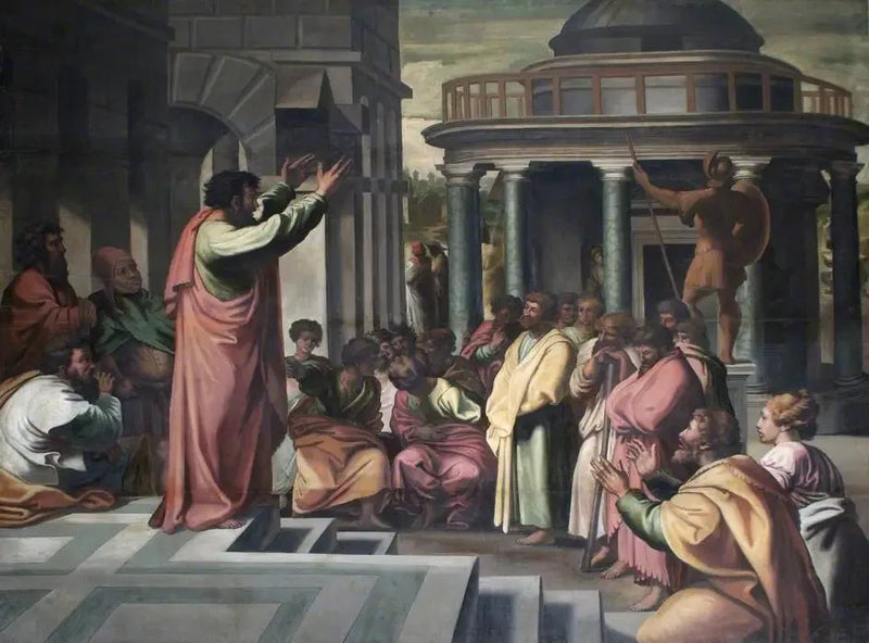 San Paolo che predica ad Atene - Raffaello Sanzio