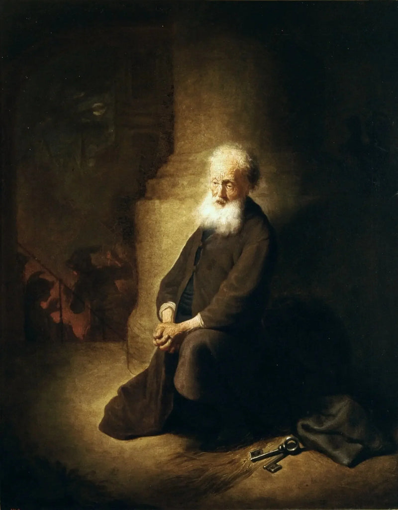 San Pietro in ginocchio. - Rembrandt